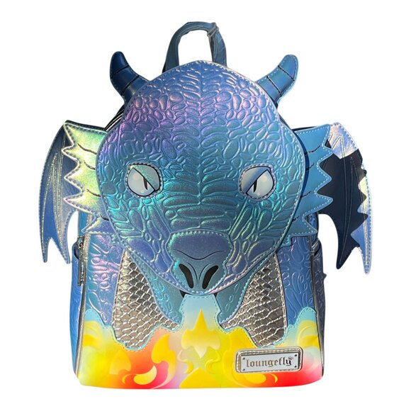Loungefly Blue Dragon Mini Backpack (Books-A-Million Exclusive)